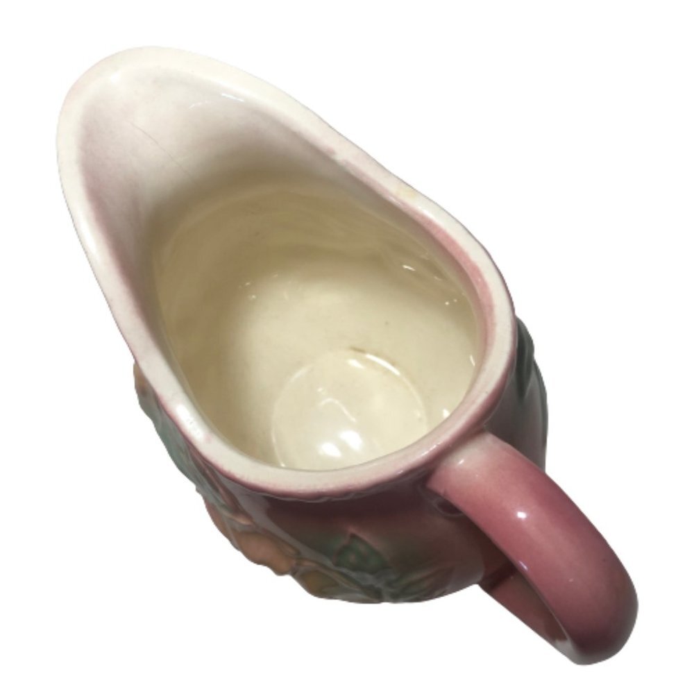 2/$30 Vintage  Hull USA Pottery Pitcher jug vase pink dogwood  flower - Picture 3 of 11